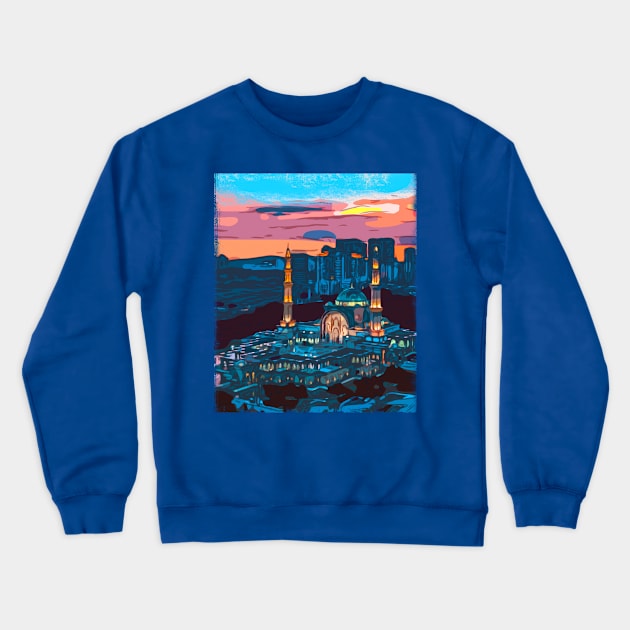 Islamic Art - Eid Mubarak Crewneck Sweatshirt by FasBytes